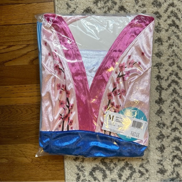 LITTLE ADVENTURES {NWT} Cherry Blossom Princess M 6-8 Disney Mulan costume dress - Picture 4 of 13